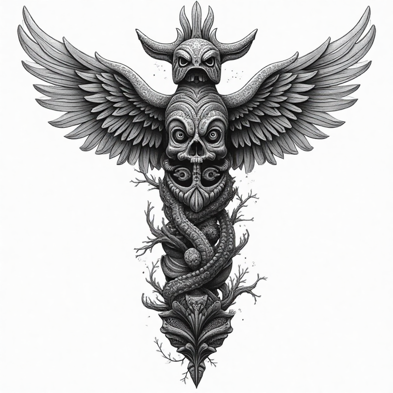 Unique tattoo design example 8